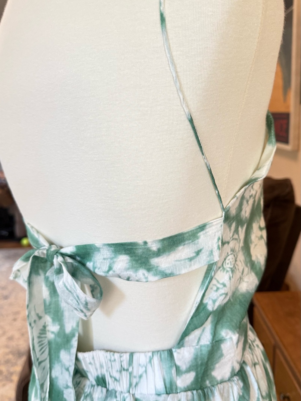 NEW Forest Green Floral Halter Maxi Dress - Picture 6 of 8